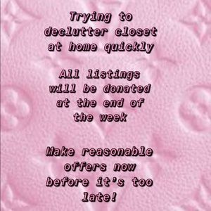 Pls look at my closet and put in offers